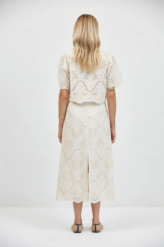a. ren Cannes Eyelet Skirt